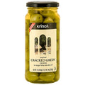 Krinos - Green Cracked Olives 454g