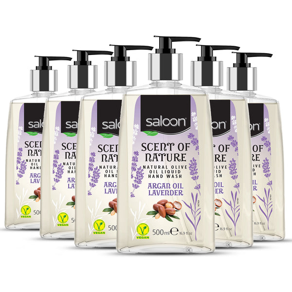 Saloon Premium Vegan Soap | Argan Oil - Levander - 17 oz (500ml)