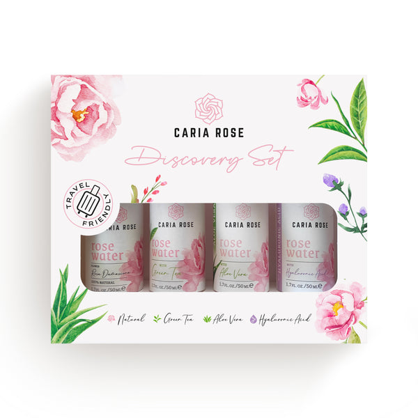 Caria Rose - Rose Water Discovery Set - Rosewater Selection 1.7ozx4