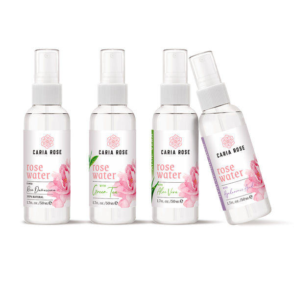 Caria Rose - Rose Water Discovery Set - Rosewater Selection 1.7ozx4