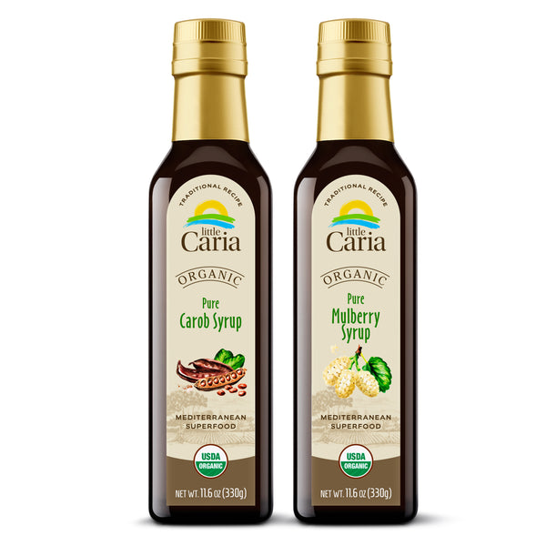 Little Caria Organic Mulberry Syrup | Extract - USDA Organic, Mediterranean Superfood, 11.6 oz