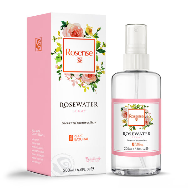 Rosense Rose Water Spray Glass Bottle