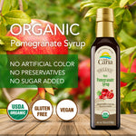 Little Caria Organic Pomegranate Molasses - USDA Organic, Mediterranean Superfood, 11.6 oz